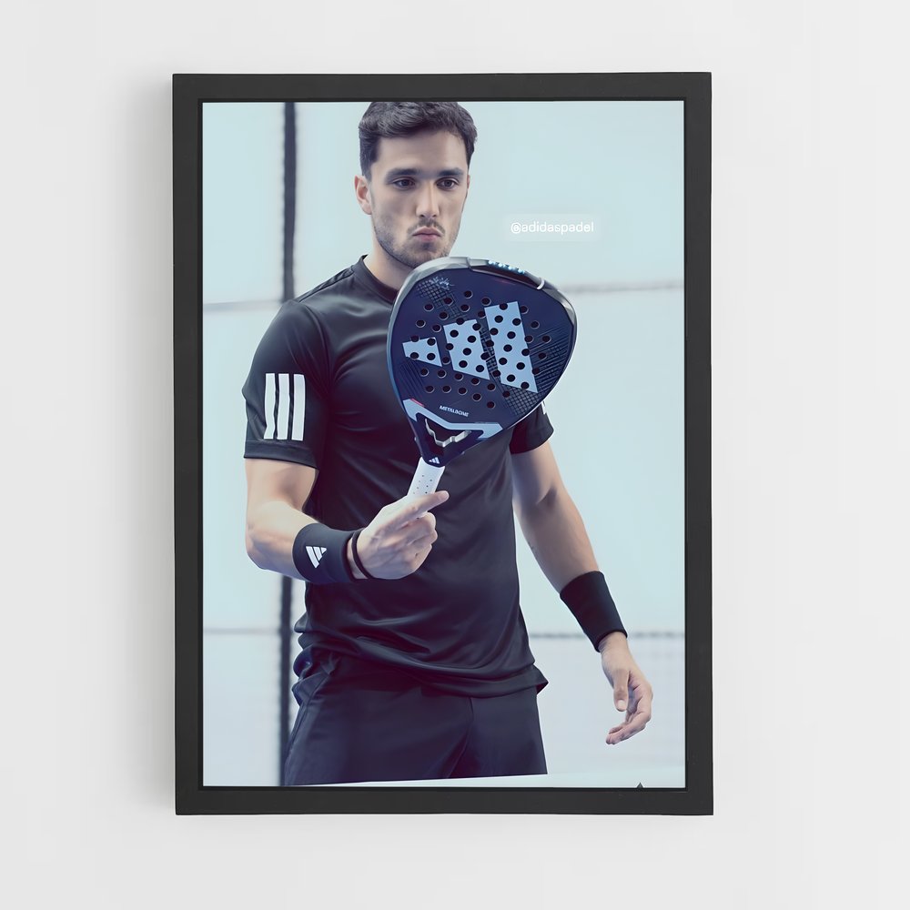 Poster Alejandro galan – affiche Padel (vue 2)